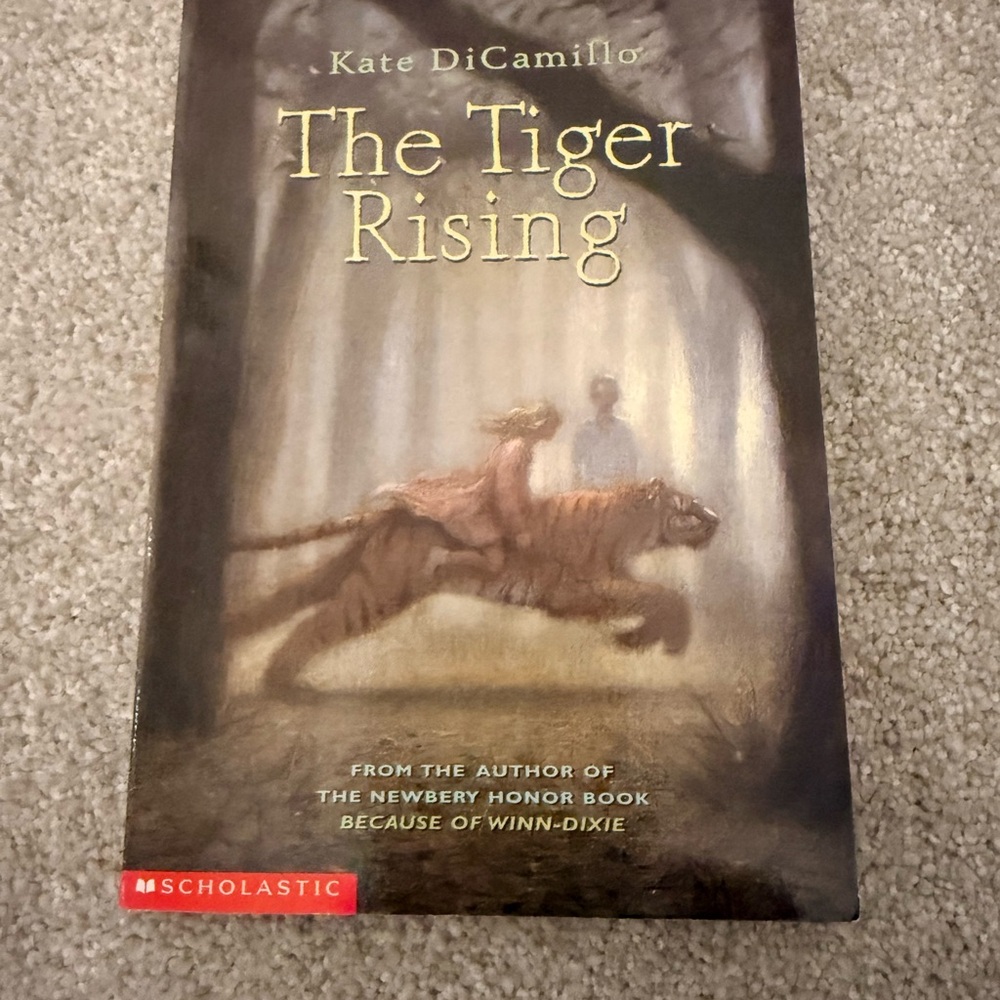Scholastic Book with Cream and Black Design